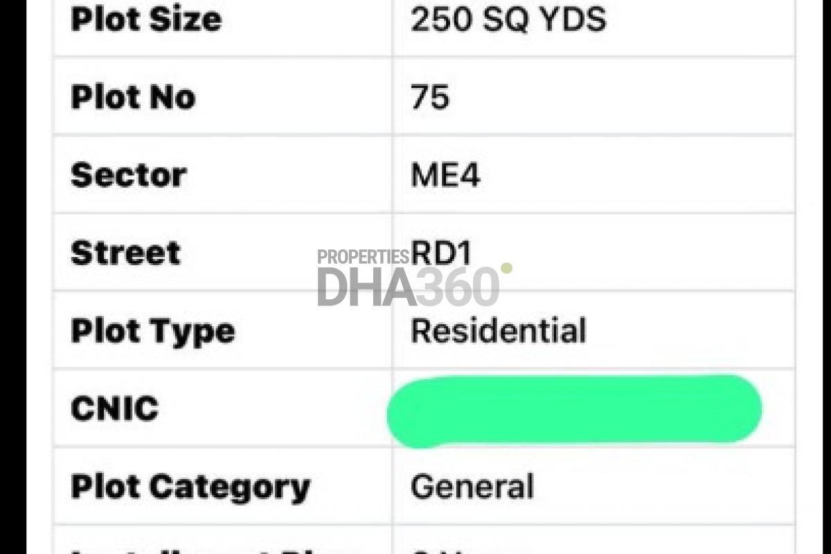 10 Marla Residential Plot for Sale
